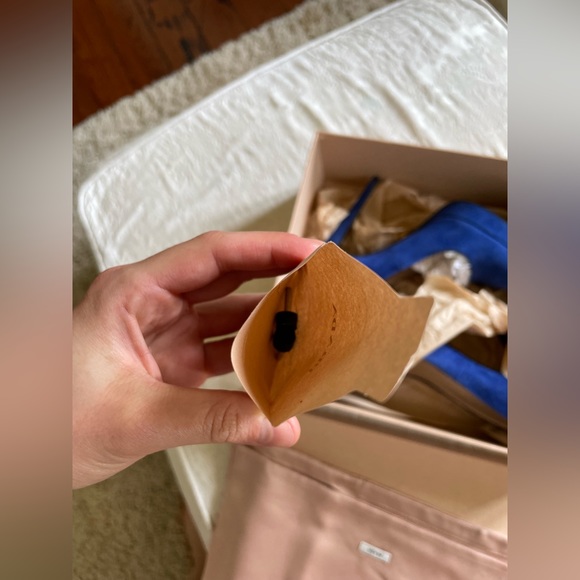 Prada royal blue suede platform pumps, size 37.5 US 6.5 - Picture 9 of 9